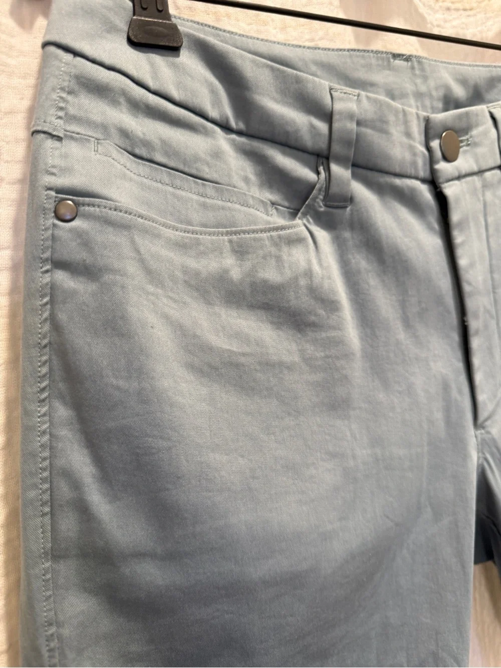 lululemon ABC Slim Fit Pant Utilitech Light Blue Gray Size 28